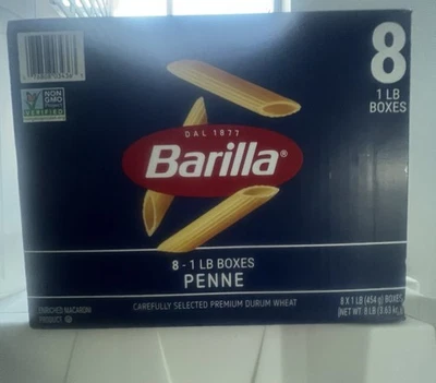 8 BOXES - Barilla Penne Pasta 8lb  - Image 1 of 2