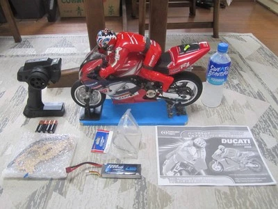 Thunder Tiger DUCATI 2.4G Full Set RC 1/5 Big Motorcycle Fully Functional Japan  - Image 1 of 4