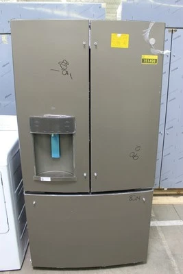 GE GYE22GMNES 36" Slate CD 22.1 Cu. Ft. French Door Refrigerator NOB #151498 - Image 1 of 4