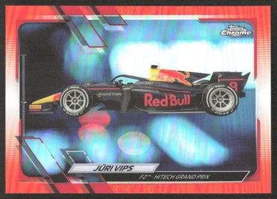 JURI VIPS 2021 TOPPS CHROME FORMULA 1 ORANGE/RED REFRACTOR #127 HITECH GRAND - Image 1 of 3