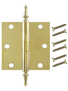 Stanley Bright Brass Architectural Hinge Pin Steeple Tips and 4 in. Pin S820-480 - Picture 1 of 2