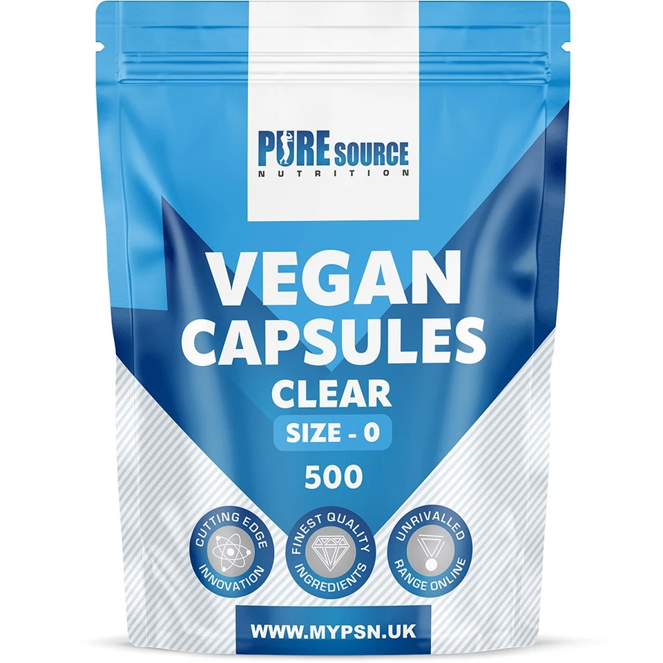 HPMC Vegan Empty Capsules Clear Pharmaceutical Size 000 00 0 1 2 3 4 Capsule TRA - Image 1 of 4