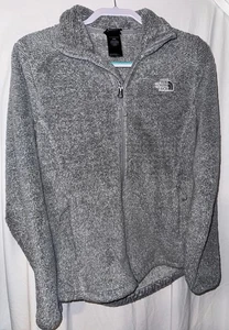 The North Face M Damen Fleecejacke grau Full Zip weich warm Outdoor - Bild 1 von 8