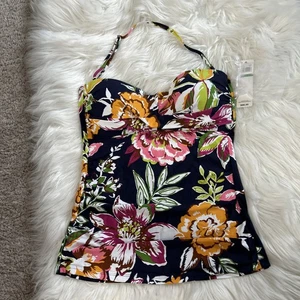Anne Cole Halter Tankini Sz L NWT - Picture 1 of 15
