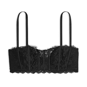 Victoria's Secret Dream Angels Lace Lightly Lined Bandeau Bra XXL *Black* NEW! - Picture 1 of 3