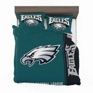 Juego de edredón de ropa de cama NFL Philadelphia Eagles, juego de ropa de cama Philadelphia Eagles - Imagen 1 de 3