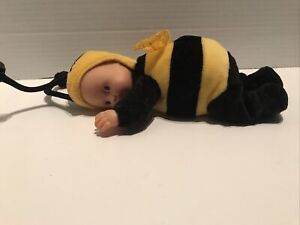 Vintage 2005 Anne Geddes Bumble Bee Baby Doll Plush Vinyl Collectible 
