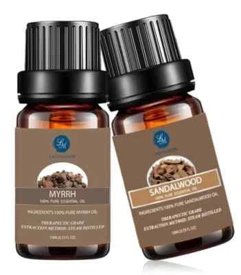 Lagunamoon Sandalwood & Myrrh Essential Oils 10ml – 100% Pure