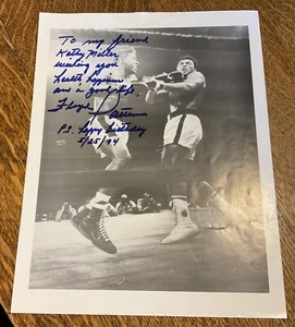 Floyd Patterson Autographed 8" x 10"  Photo  -  Heavyweight Boxing  H.O.F. - Picture 1 of 2