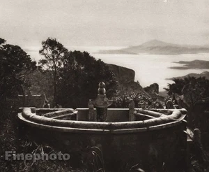 1906 Vintage CHINA PUTUO SHAN Grave Scared Mount Landscape Photo Art BOERSCHMAN - Picture 1 of 1