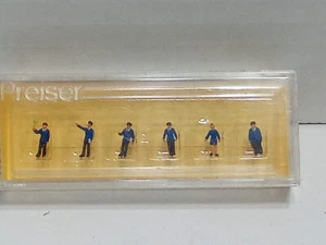Preiser 8510 Z scale Hand Painted Rail Way personnel Figures Vintage N.O.S - Picture 1 of 6