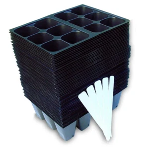 Seedling Starter Trays, 720 Cells: (120 Trays; 6-Cells Per Tray), Plus 5 Plant L - Picture 1 of 2