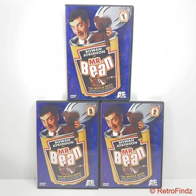 Mr. Bean Volume 1, 2 & 3 The Whole Bean DVD 2003, 3-disc Set A&E) 14 Episodes - Image 1 of 4