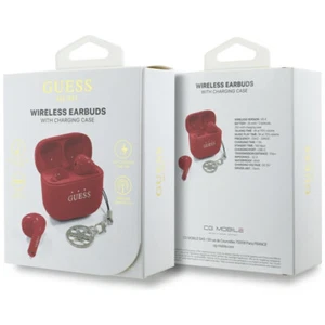 Guess Bluetooth 5.4 TWS Auriculares Inalámbricos In-ear Auriculares Charm rojo - Imagen 1 de 6