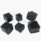 Square Blanking Rubber Plastic End Caps Plugs Tube/ Box Section Inserts /Black