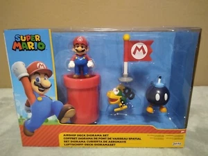 SUPER MARIO AIRSHIP DECK DIORAMA SET MARIO MECHAKOOPA  BOB-OMB  ~NEW - Picture 1 of 13