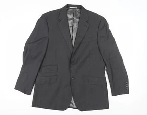 Next Men's Grey Wool Blazer 40S - Picture 1 of 12