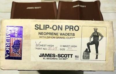 James-Scott Slip-On Pro Neoprene Chest Waders Size Medium Long - New - Image 1 of 4