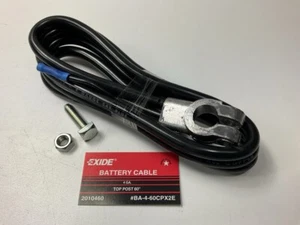 Exide BA-4-60CPX2E Universal Top Post Battery Cable, 4 Gauge, Black, 60" Long - Picture 1 of 3