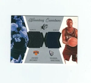 2003-04 SPx Winning Materials Combos #WC29 Dikembe Mutombo Brandon Armstrong - Picture 1 of 1