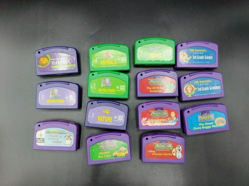 Lot of 14 LeapFrog Schoolhouse Fun-damentals Reading Math Cartridges - Image 1 of 1