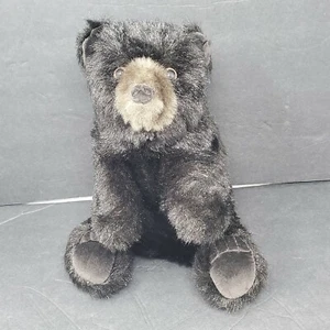 Folkmanis pelziger Volksbär Handpuppe Ganzkörper 12 Zoll schwarz Show Grizzly Plüschtier - Bild 1 von 6