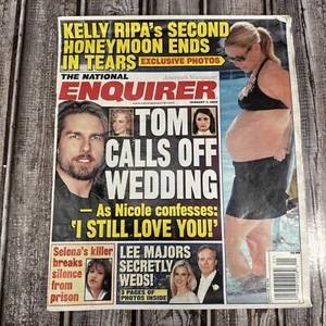 2003 January 7 National Enquirer Magazine - Tom Cruise Kelly Ripa Selena - Picture 1 of 11