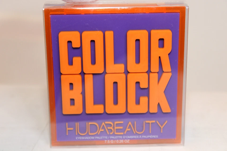 HUDA BEAUTY Color Block Obsessions Orange Purple Eyeshadow Palette Hudabeauty - Image 1 of 4