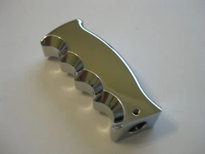 CHROME PISTOL GRIP GEAR SHIFT KNOB HOTROD RATROD HOLDEN FORD CHEV - Picture 1 of 5