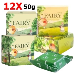 12X Fairy Scrub Gluta Soap Body Whitening Skin Dark Spots Scars Armpits Groin 50 - Picture 1 of 11