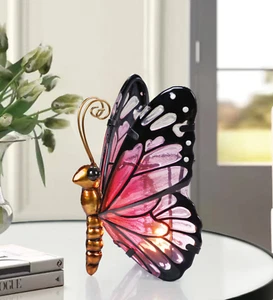 Butterfly Tealight - Cerise - H-18cm - Brand New & Boxed - Picture 1 of 2