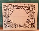 Friendship and Christmas lot of 2 large rubber stamps