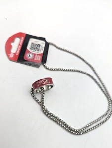OSU - Ohio State Buckeyes - Halskette Anhänger Ring Kette - Bild 1 von 2