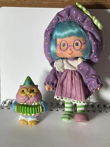 VTG Strawberry Shortcake Party Pleaser Plum Pudding Doll Elderberry Owl Pet 1984 - Picture 1 of 16
