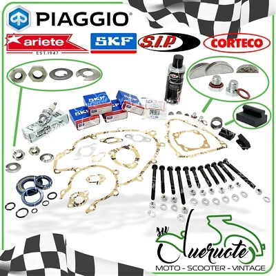 KIT REVISIONE MOTORE VESPA 50 SPECIAL N L R GUARNIZIONI PARAOLI CUSCINETTI ORING - Immagine 1 di 4