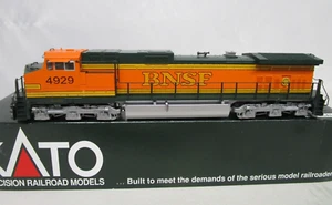 Kato HO Scale BNSF GE Dash 9 C44-9W Diesel Locomotive #4929 LN OB DCC Ready LED - Picture 1 of 12