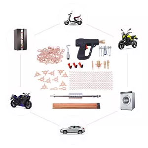 Dent Repair Puller Kit Welder Gun Welding Machine Car Tool Hand Body Spot Welder - Foto 1 di 11