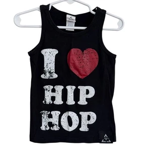 Camiseta sin mangas Trilogy Hip Hop talla 2T negra y roja - Imagen 1 de 2