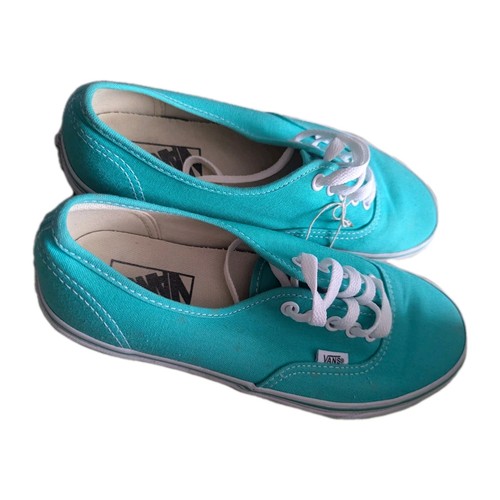 Scarpe da ginnastica Vans UK 6.5 39 autentiche sneakers professionali blu acqua verde stringate TB9C MYS5