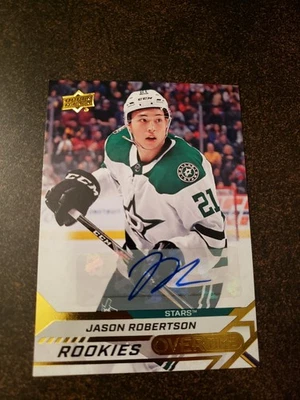 2020-21 Overtime - Jason Robertson - Gold Rookie Auto - Image 1 of 2