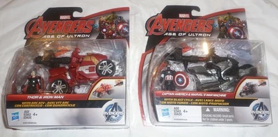 Avengers Age of Ultron ATV e Ciclo 2" Thor Homem de Ferro Boné Máquina de Guerra Perfeito Estado Hasbro - Imagem 1 de 4