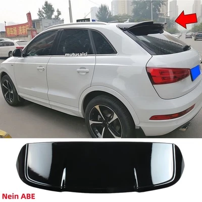 For AUDI Q3 I MK1 2011-2018 8U Rear Spoiler Roof Spoiler Rear Wing Gloss Black - Image 1 of 4