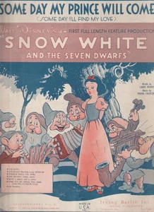Biancaneve un giorno verrà il mio principe Walt Disney spartiti film 1937 - Foto 1 di 3