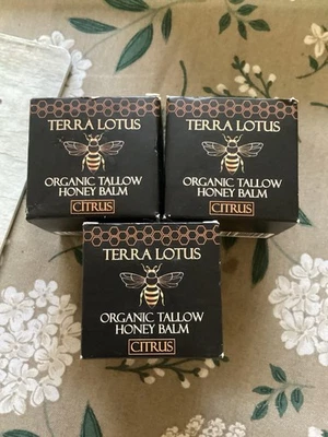 3 PACK of Terra Lotus Organic Tallow Honey Balm Citrus 2oz EA - NEW - Image 1 of 2