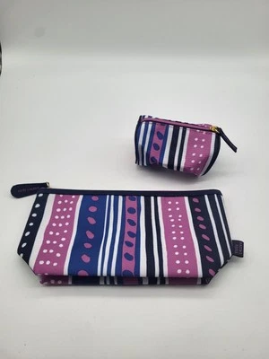 Bolsas de cosméticos/maquillaje/viaje Estee Lauder X 2 azul púrpura Foto 1 de 4