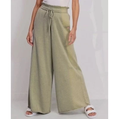 LUNYA Wide Leg Organic Cotton Silk Blend Relaxed Pants Women's Size Small NWT - Image 1 of 4