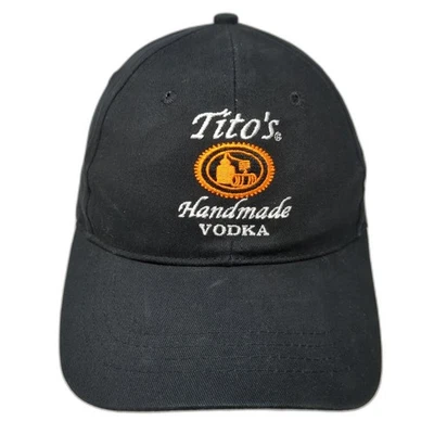 Gorra de béisbol Tito's hecha a mano vodka Austin Texas negra talla única ajustable Foto 1 de 4