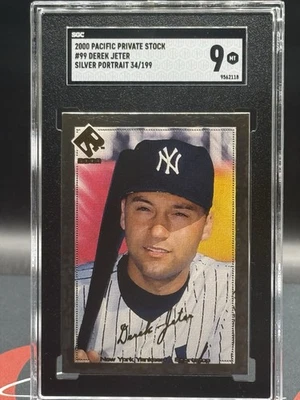 SP/199 2000 Pacific Private Stock retratos plateados #99 Derek Jeter SGC 9 COMO NUEVO Foto 1 de 3