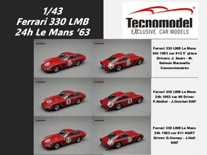 TECNOMODEL 1/43 Resin - Ferrari 330 LMB Le Mans 1963 - Foto 1 di 9