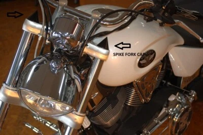 Victory Motorcycle Fork Spike Tipple Tree Covers black Vegas, Hammer, Jackpot, - Image 1 of 4